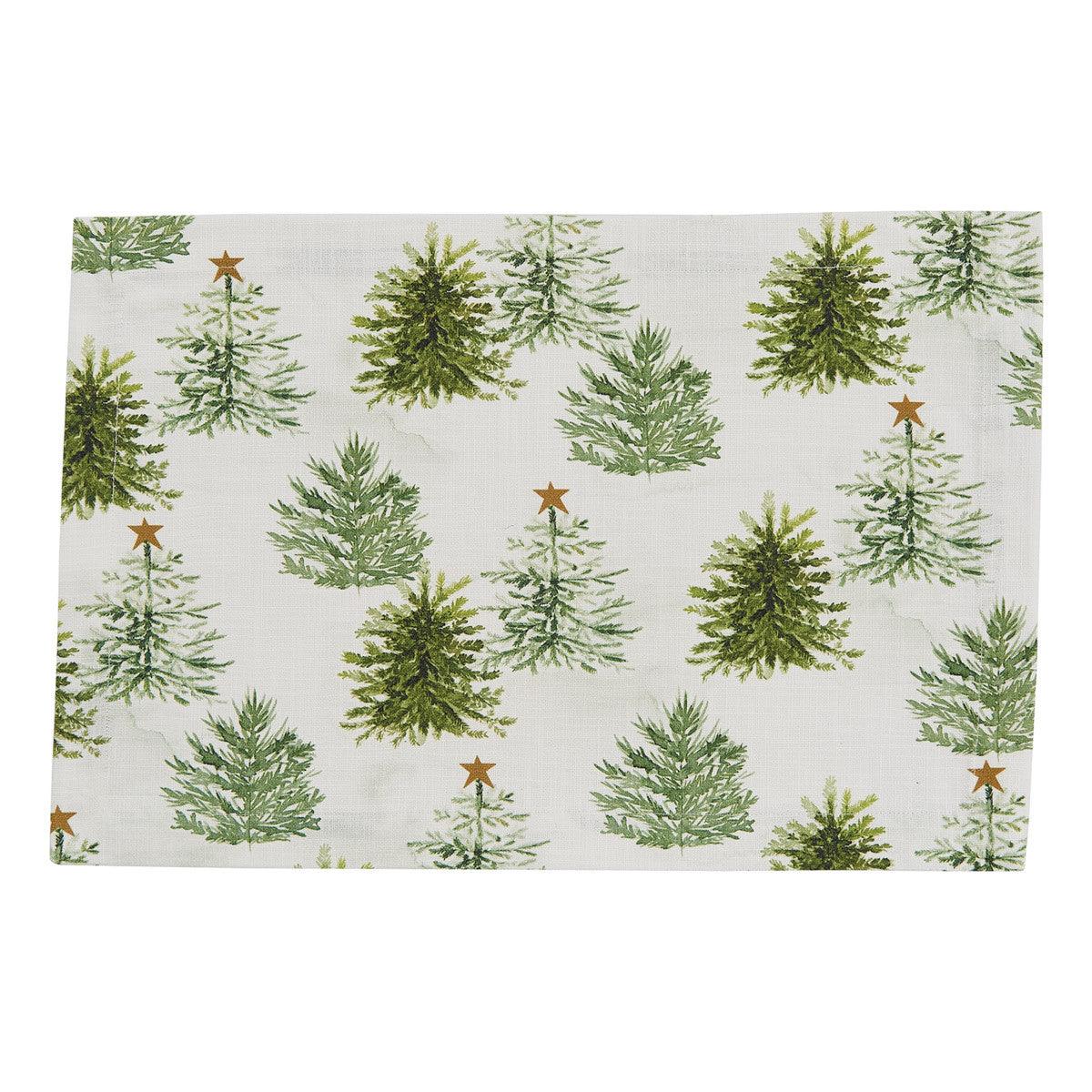 Rustic Christmas Placemats - Trees Set of 4 Park Designs