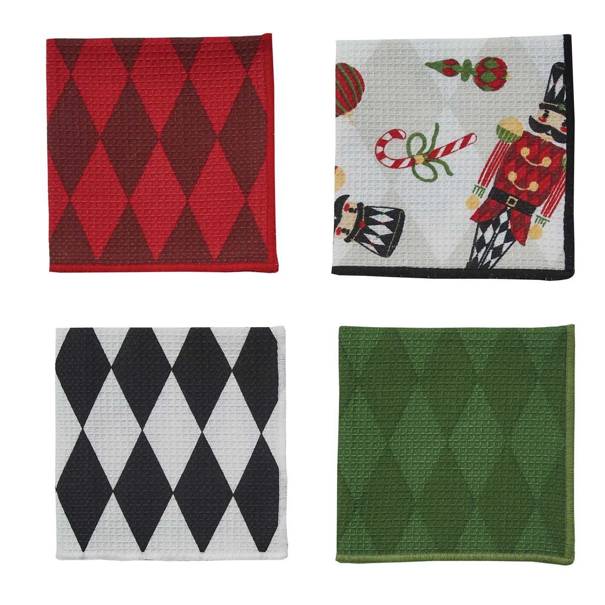 Nutcracker Dishcloth Set 4 - Park Designs - The Fox Decor