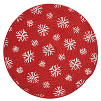Thumbnail for Snowflake Round Placemats - Set of 4 Park Designs