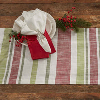 Winter Bliss Stripe Table Runner - 54