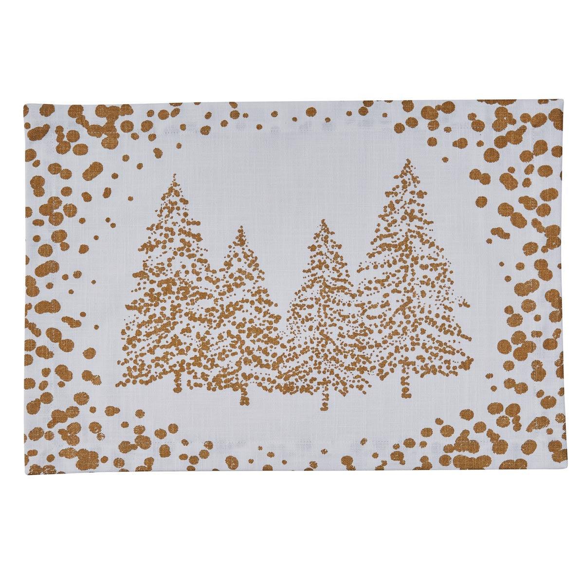 Golden Christmas Placemats - Set of 4 Park Designs - The Fox Decor