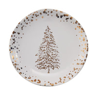 Thumbnail for Golden Christmas Appetizer Plate - Set of 2 Park Designs