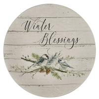 Thumbnail for Winter Blessings Salad Plates - Set of 4 Park Designs
