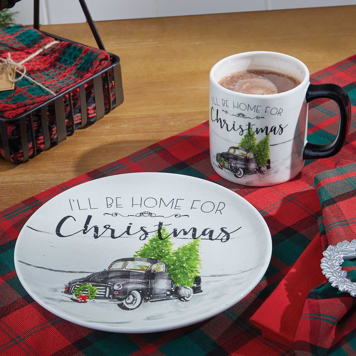 Home For Christmas Mugs - Set of 4 Park Designs