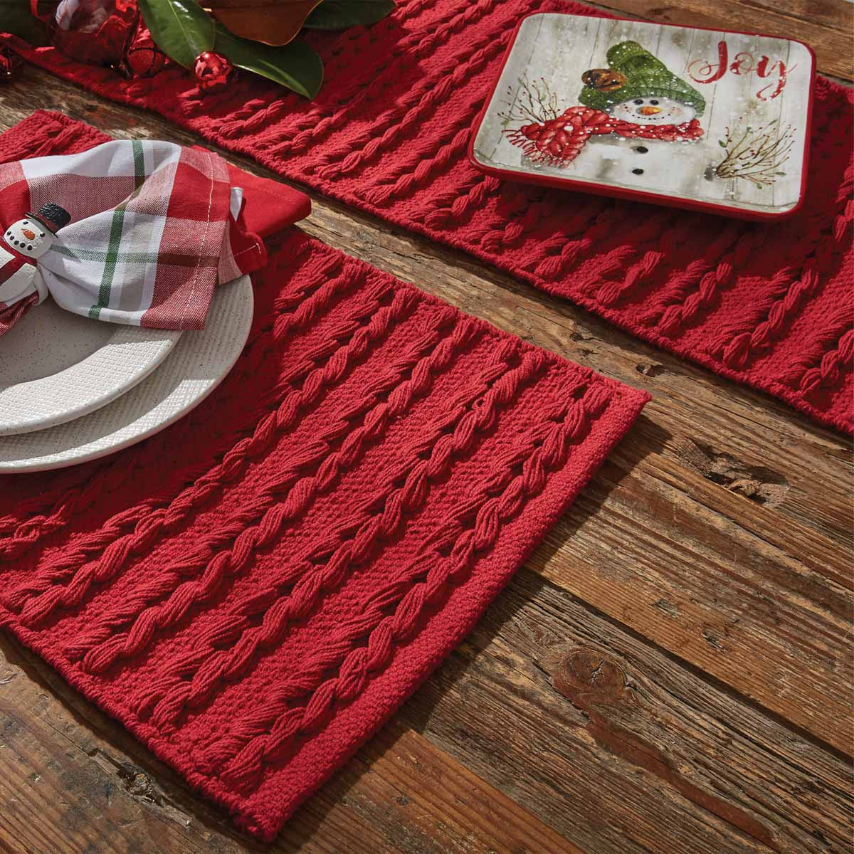 Winter Magic Table Runners - Scarf Red 36"L Park Designs - The Fox Decor
