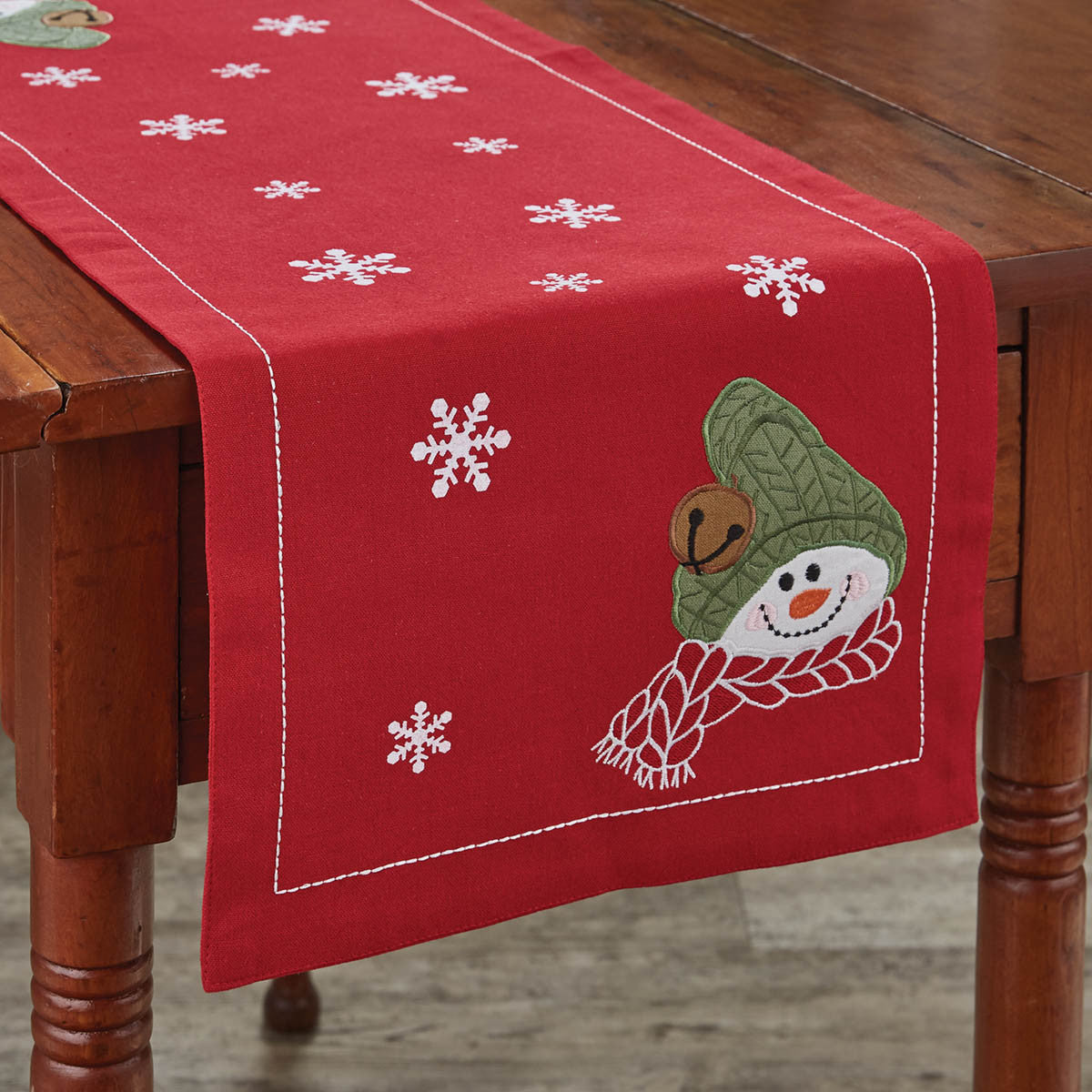 Farmhouse Snowman Table Runner - 36"L Park Designs - The Fox Decor