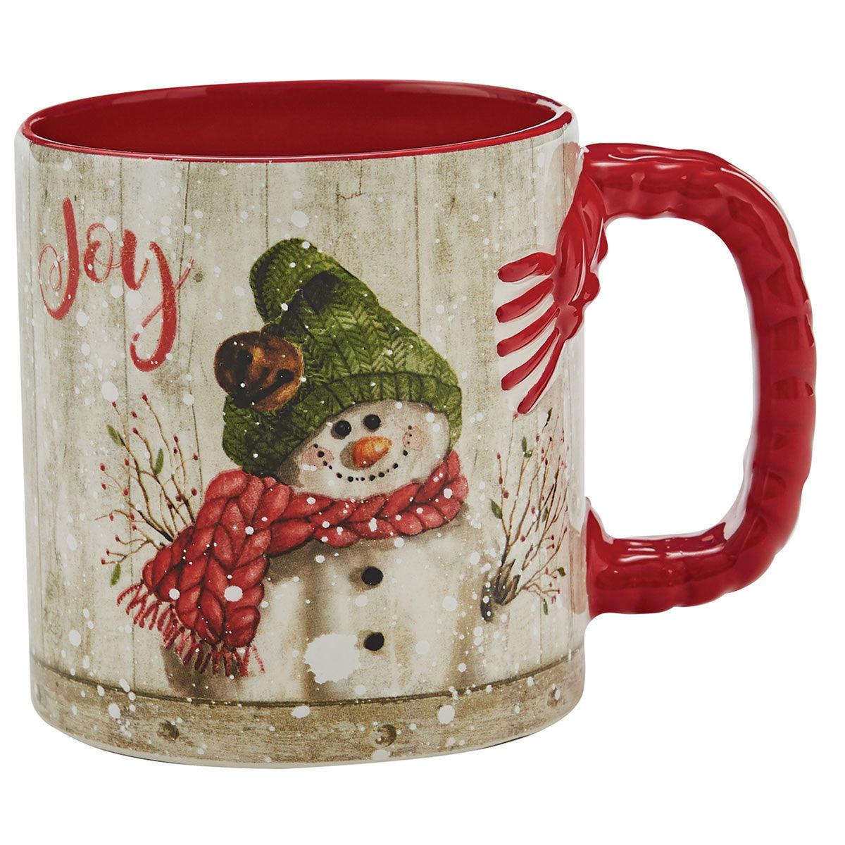 Farmhouse Snowman Mugs - Set of 4 Park Designs - The Fox Decor
