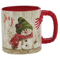Farmhouse Snowman Mugs - Set of 4 Park Designs - The Fox Decor