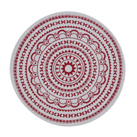 Thumbnail for Red Medallion Printed Round Placemats - Set Of 6 Park Designs