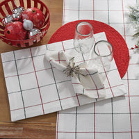 Thumbnail for Christmas Windowpane Placemats - Set Of 6 Park Designs