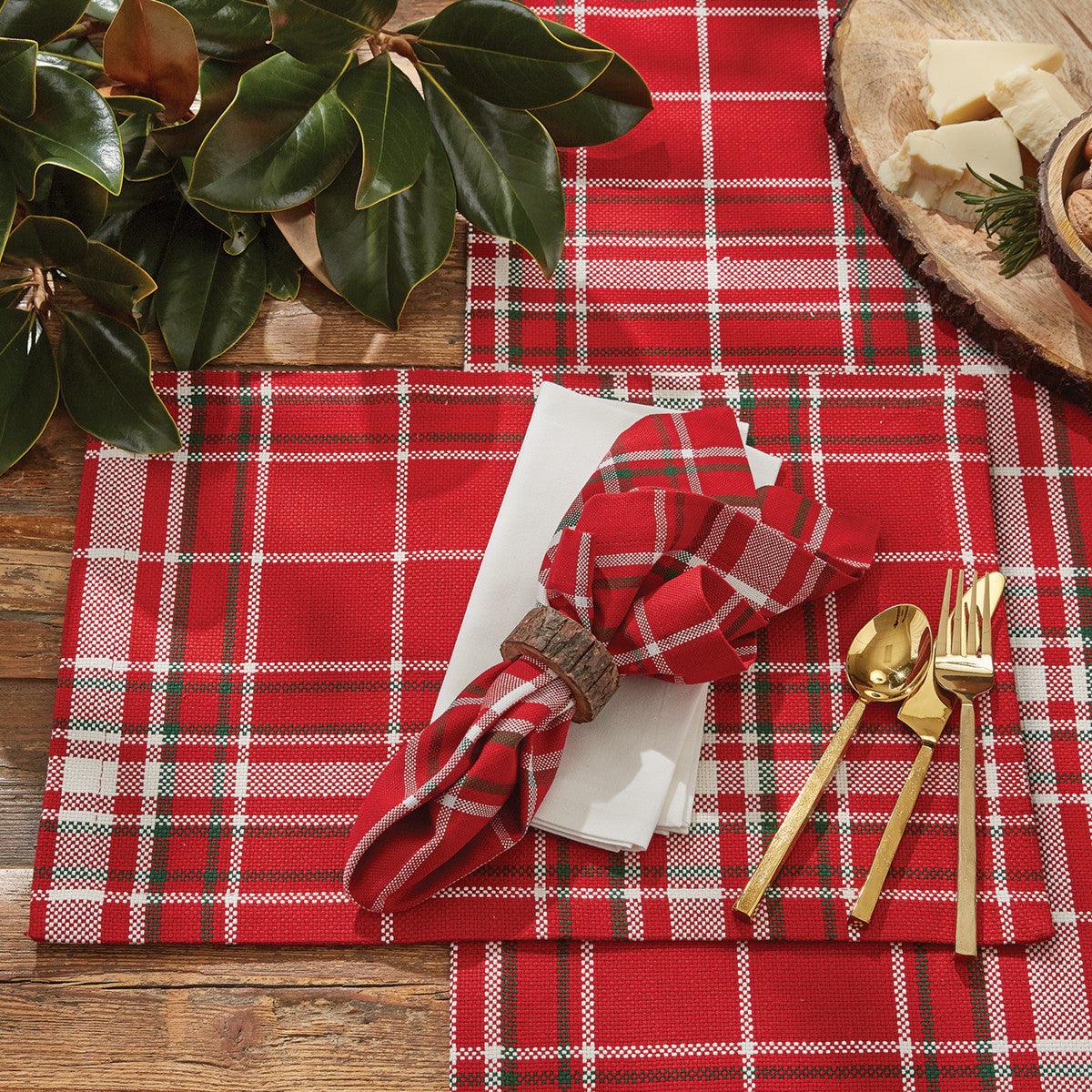Noelle Plaid Placemats - Set of 6 Park Designs - The Fox Decor