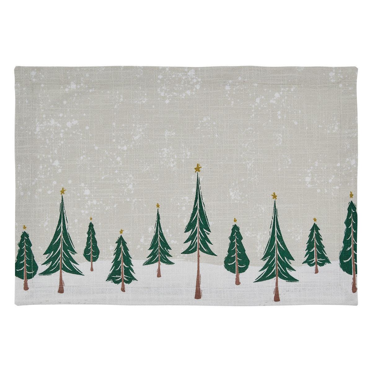 Winter Forest Placemats - Set Of 6 Park Designs - The Fox Decor