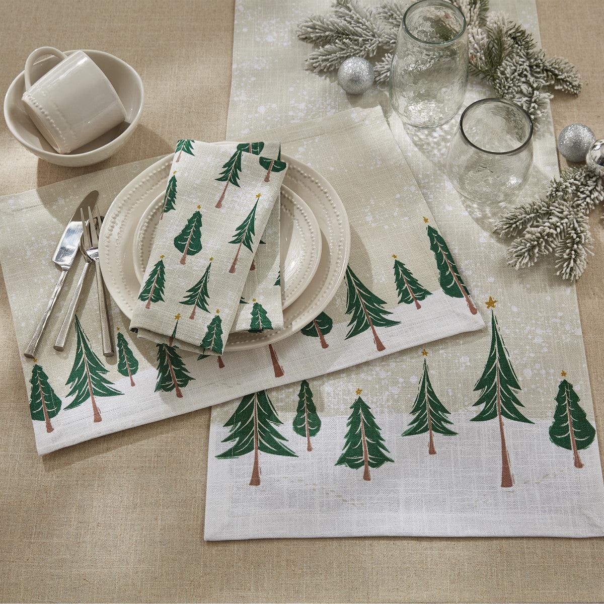 Winter Forest Placemats - Set Of 6 Park Designs - The Fox Decor