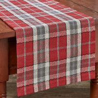 Sketchbook Snowman Plaid Table Runner - 54