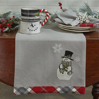 Thumbnail for Snowman And Holly Table Runner - 13x36 Park Designs