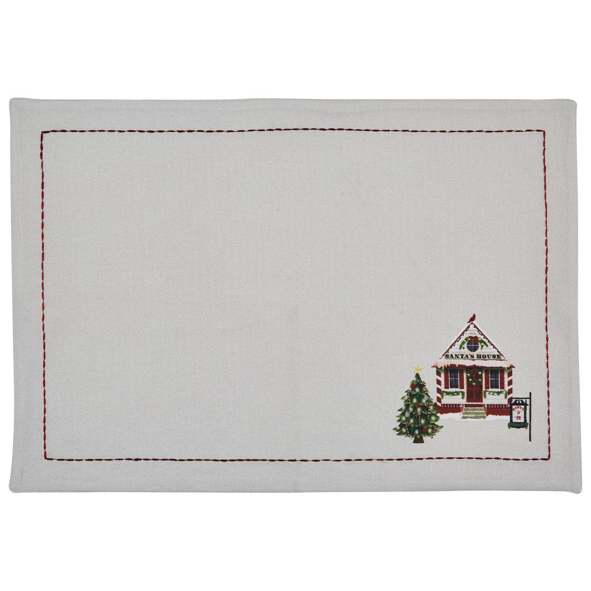 Visit To Santa Placemats - Set of 4 Park Designs - The Fox Decor