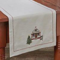Visit To Santa Table Runner - 13x36 Park Designs - The Fox Decor