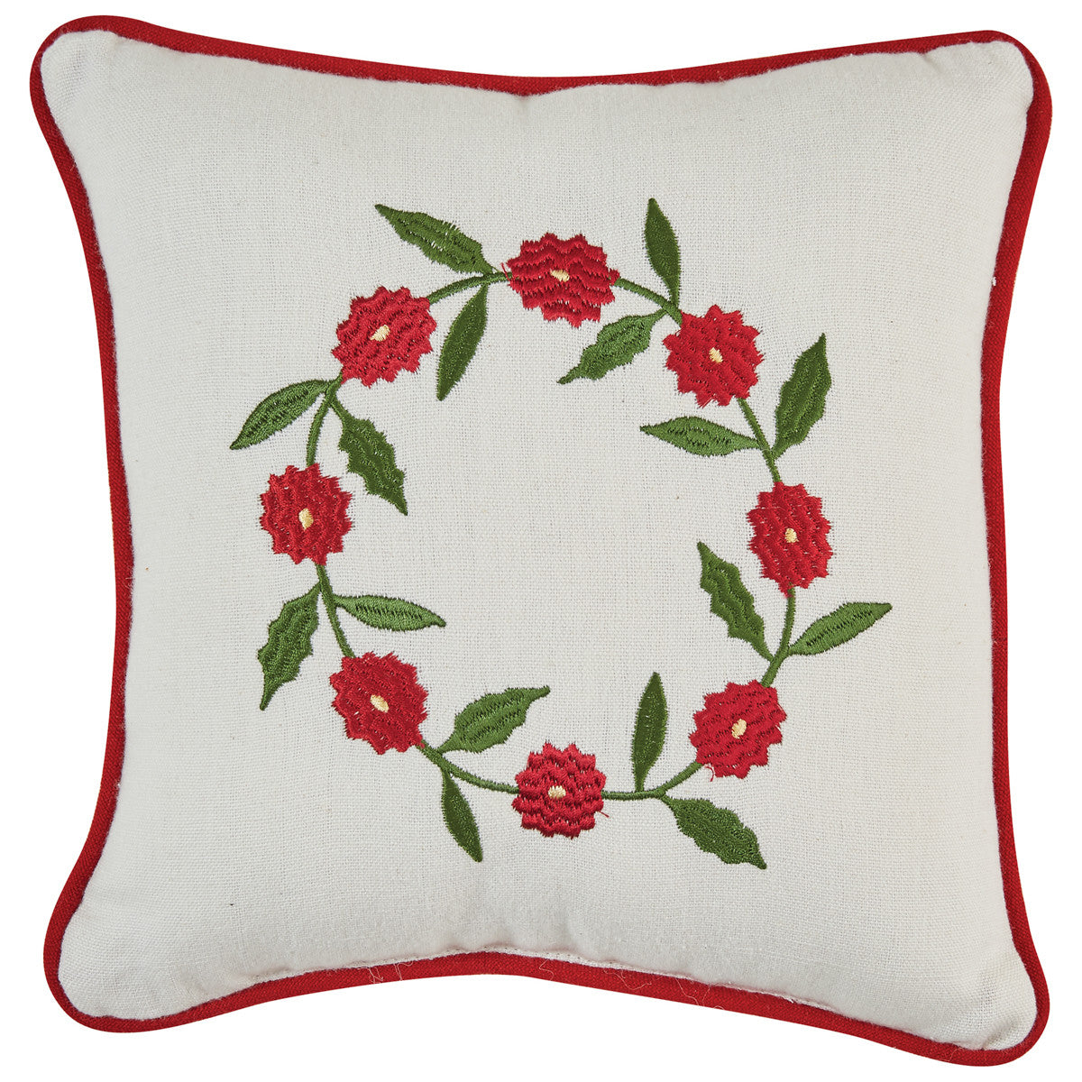Greenhow Tartan Embroidered Wreath 10" Pillow Set of 2 Park Designs