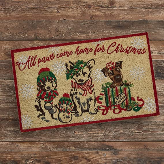 All Paws Come Home Doormat 18" X 30" Park Designs
