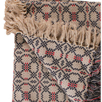 Kendall Jacquard Black Afghan AF280011 - The Fox Decor