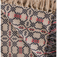 Kendall Jacquard Black Afghan AF280011 - The Fox Decor