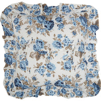 Thumbnail for Annie Blue Floral Fabric Euro Sham 26x26 VHC Brands