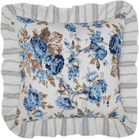 Thumbnail for Annie Blue Floral Ruffled Pillow 18x18 VHC Brands