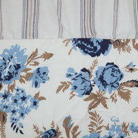 Thumbnail for Annie Blue Floral Ruffled Standard Pillow Case Set of 2 21x26+8 VHC Brands