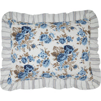 Thumbnail for Annie Blue Floral Ruffled Standard Sham 21x27 VHC Brands - The Fox Decor