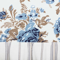 Thumbnail for Annie Blue Floral Ruffled Valance 16x60 VHC Brands