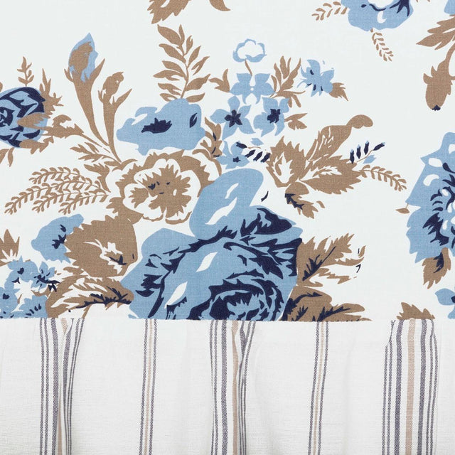 Annie Blue Floral Ruffled Valance 16x60 VHC Brands - The Fox Decor
