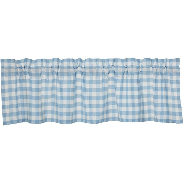 Annie Buffalo Blue Check Valance 16x60 VHC Brands - The Fox Decor