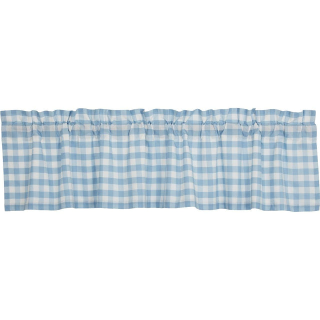 Annie Buffalo Blue Check Valance 16x72 VHC Brands - The Fox Decor