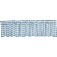 Annie Buffalo Blue Check Valance 16x90 VHC Brands - The Fox Decor