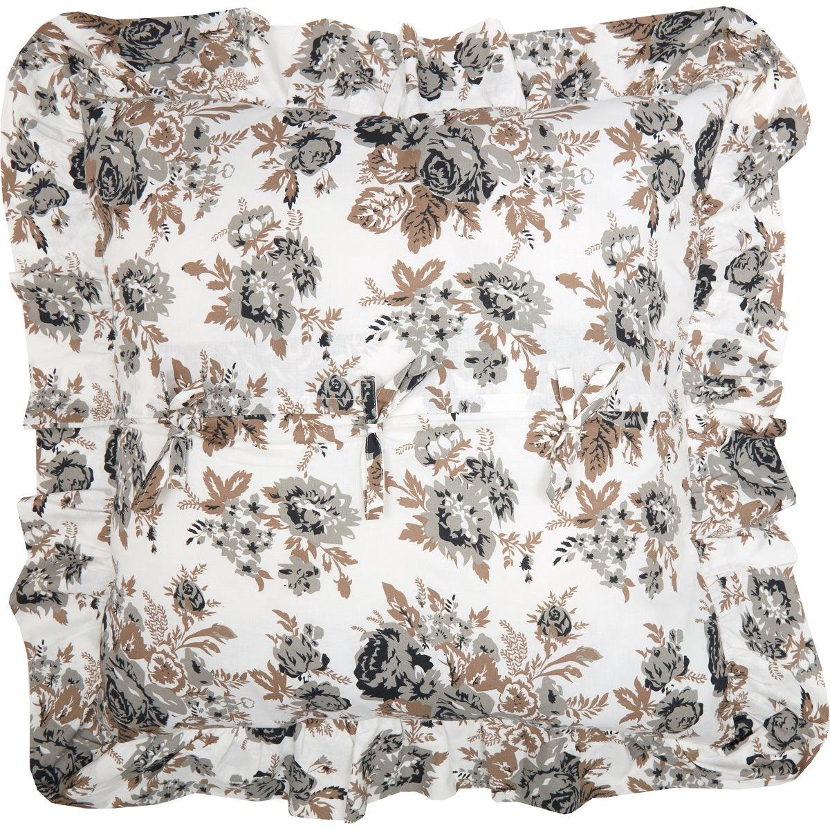 Annie Portabella Floral Fabric Euro Sham 26x26 VHC Brands - The Fox Decor