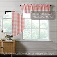 Thumbnail for Annie Buffalo Coral Check Valance Curtain 16