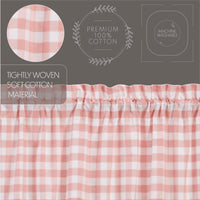 Thumbnail for Annie Buffalo Coral Check Swag Curtain Set of 2 36x36x16 VHC Brands - The Fox Decor