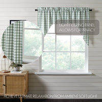 Thumbnail for Annie Buffalo Green Check Swag Curtain Set of 2 36x36x16 VHC Brands