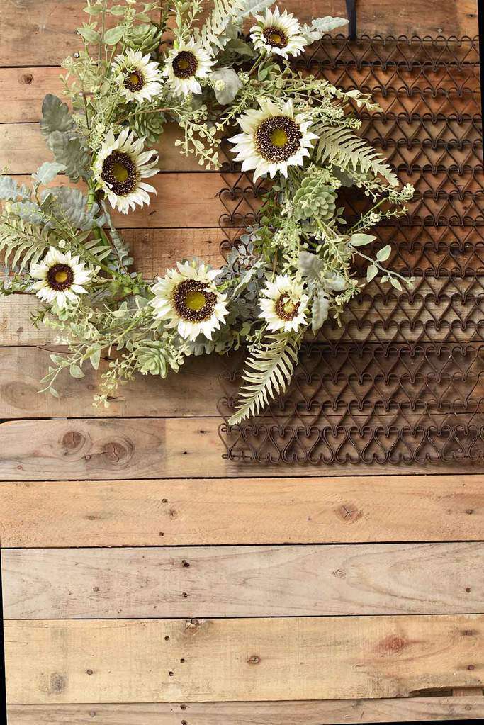Sunwashed Succulent Wreath, 24" - The Fox Decor