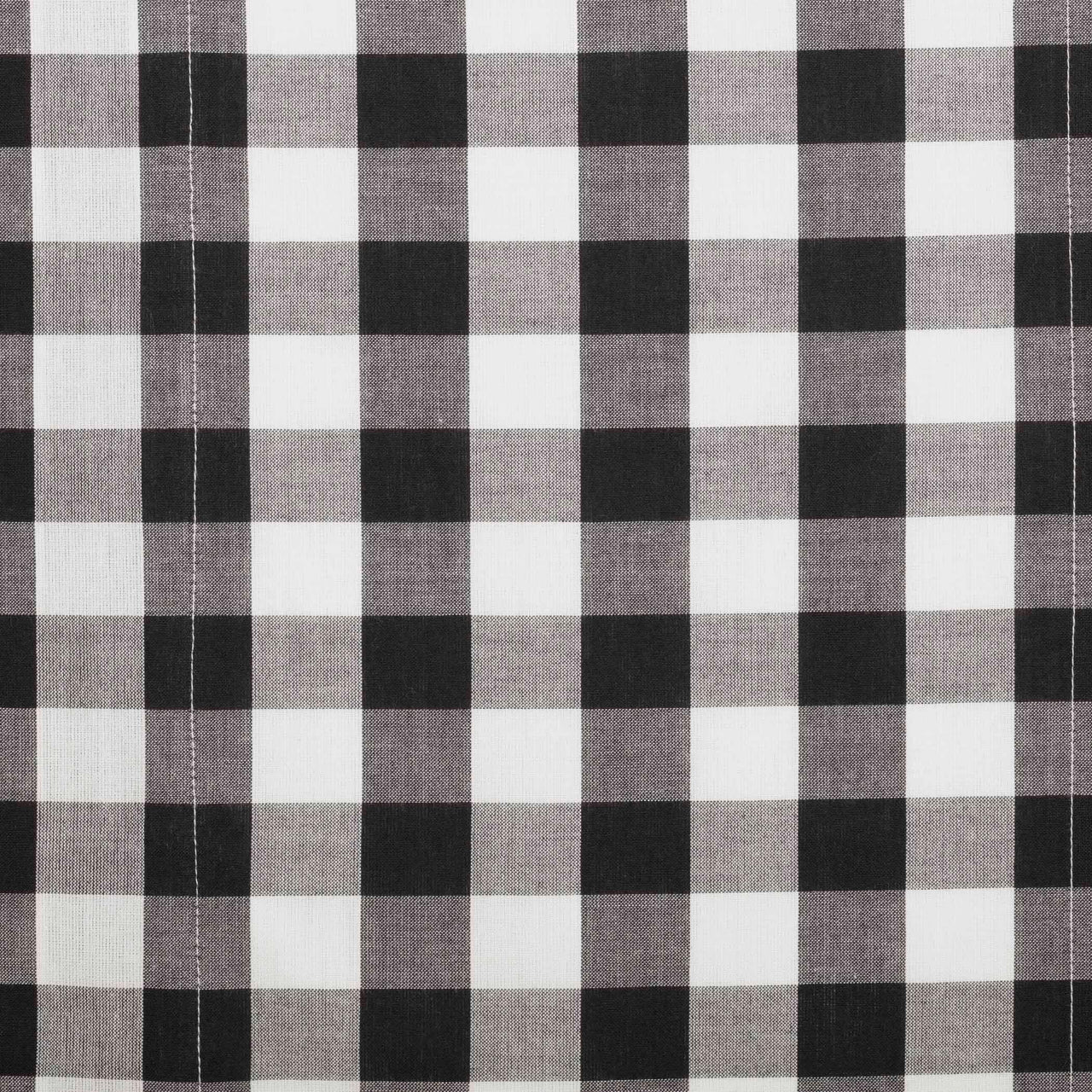 Annie Buffalo Black Check Prairie Swag Set of 2 36x36x18 VHC Brands