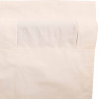 Thumbnail for Simple Life Flax Natural Short Panel Country Style Curtain Set of 2 63