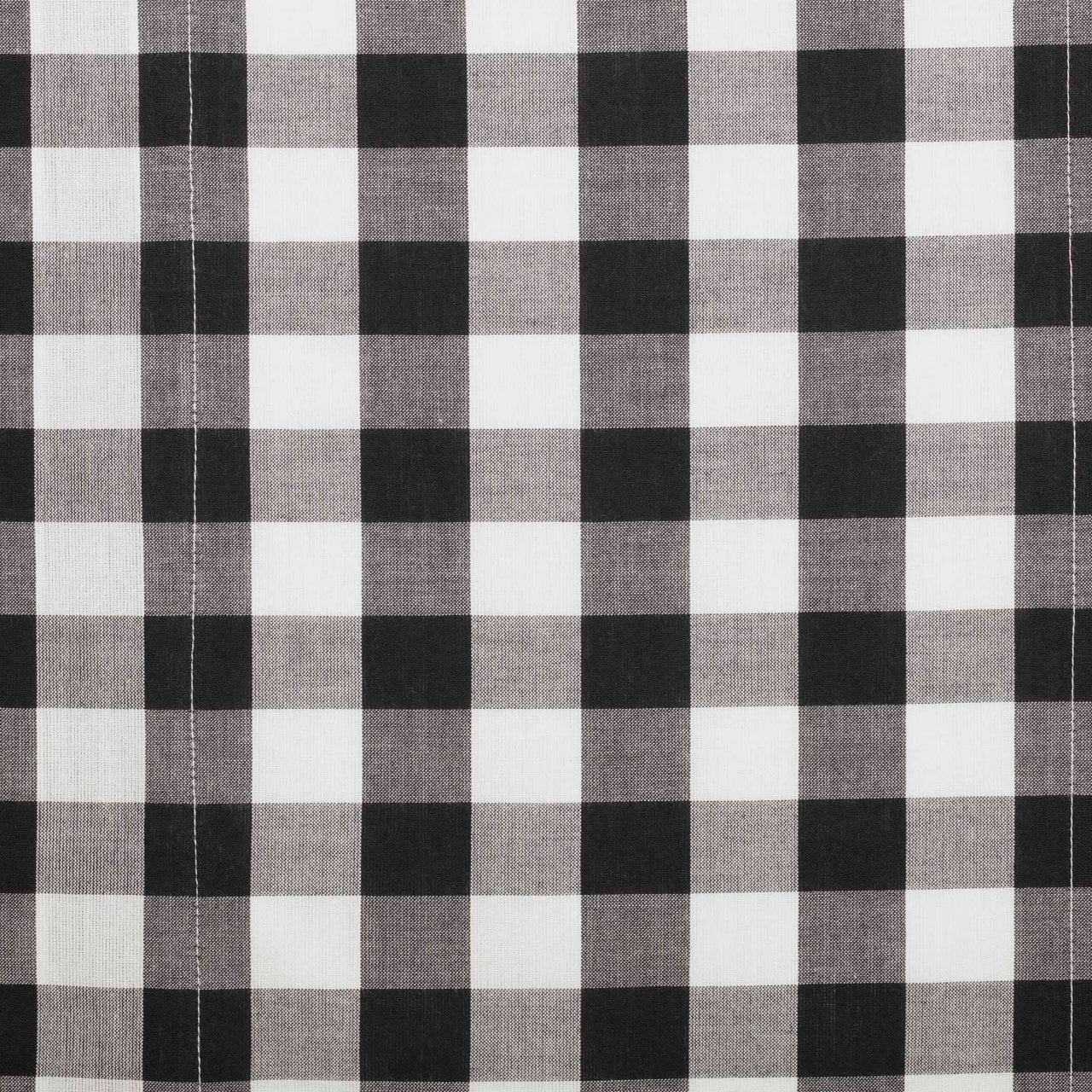 Annie Buffalo Black Check Prairie Long Panel Curtain Set of 2 VHC Brands
