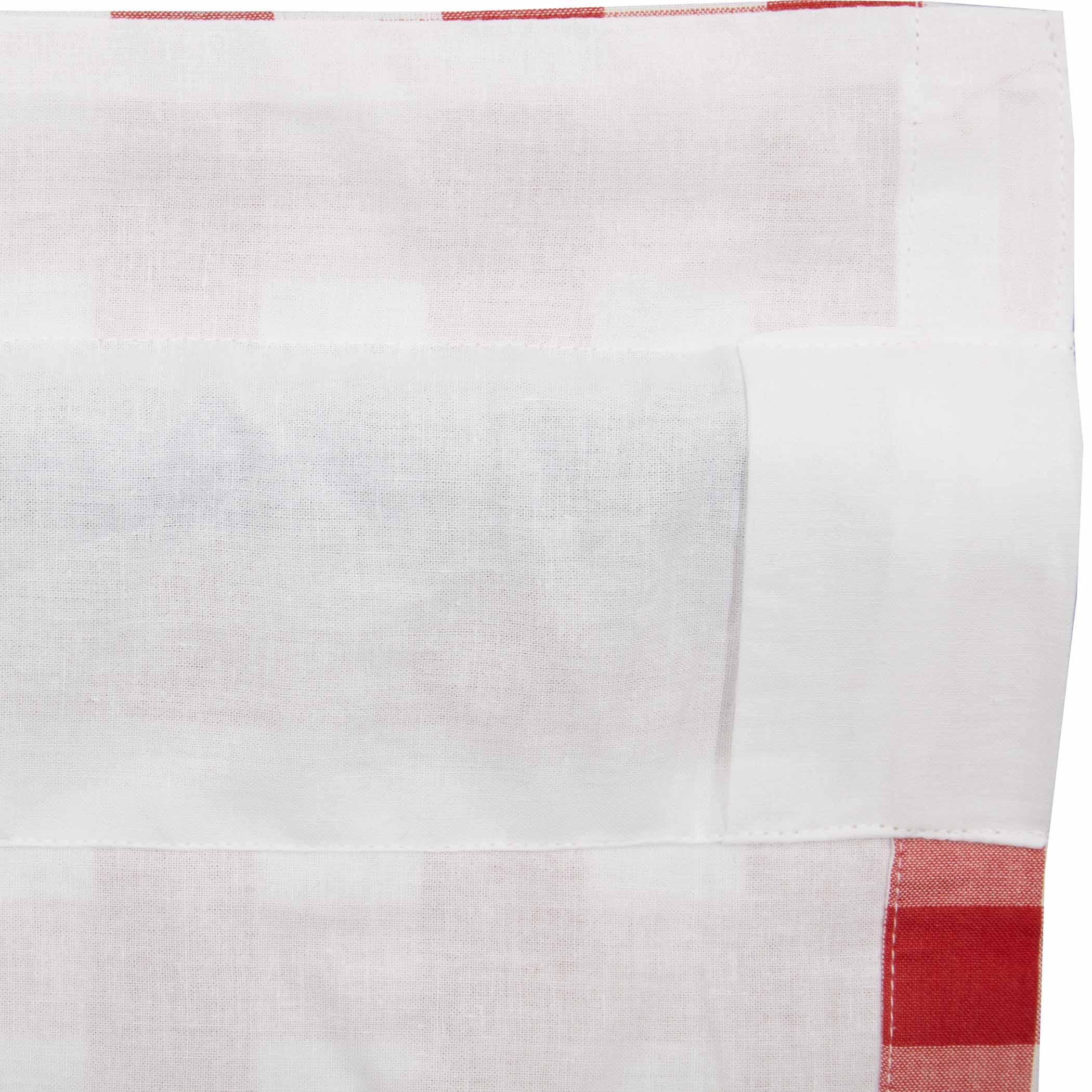 Annie Buffalo Red Check Prairie Long Panel Curtain Set of 2 - The Fox Decor