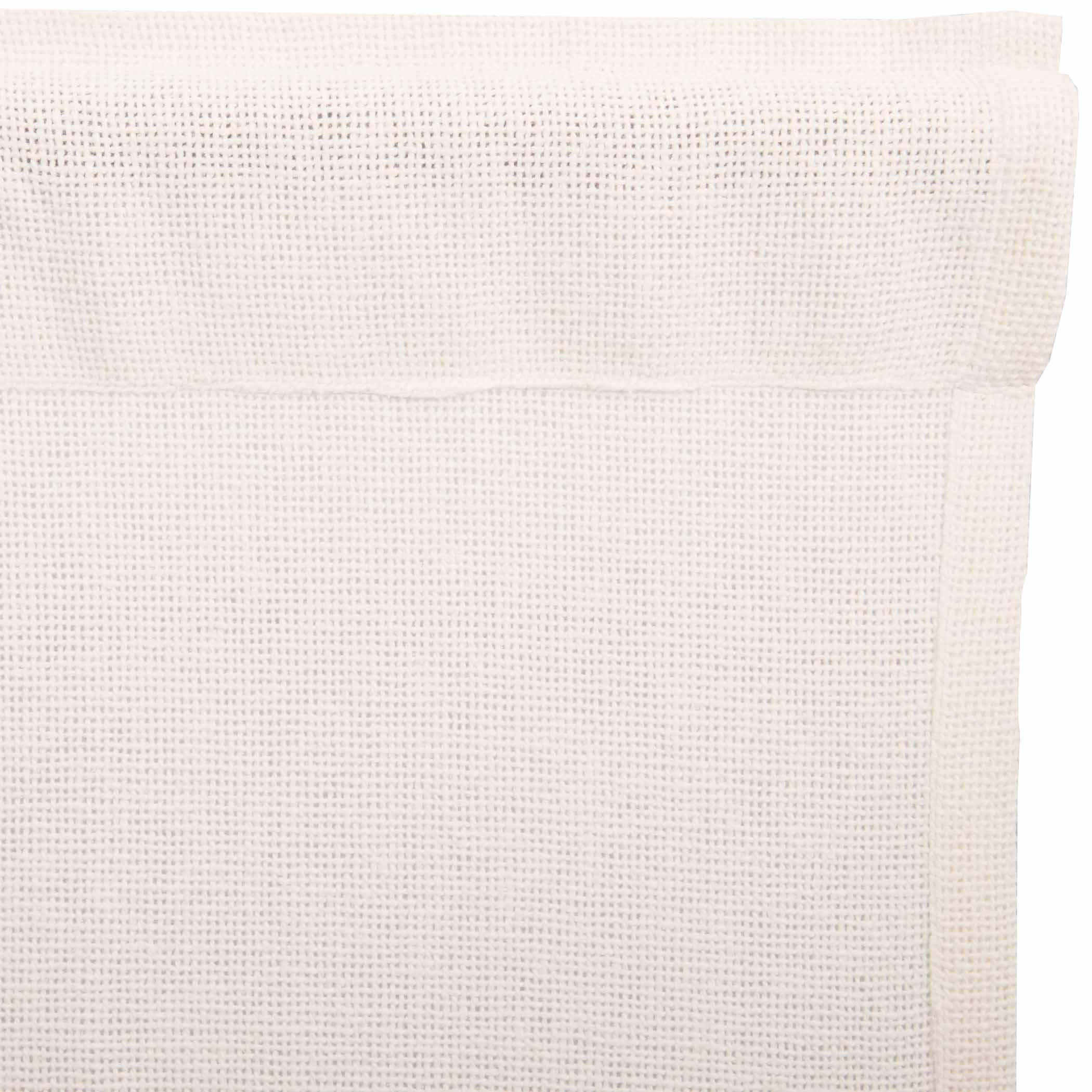 Burlap Antique White Prairie Short Panel Curtain Set of 2 63x36x18 VHC Brands - The Fox Decor