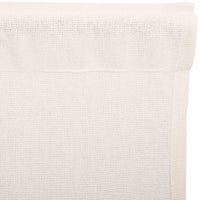 Thumbnail for Burlap Antique White Prairie Short Panel Curtain Set of 2 63x36x18 VHC Brands