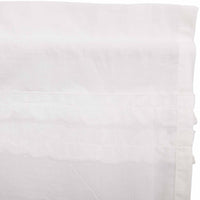 Thumbnail for White Ruffled Sheer Petticoat Prairie Short Panel Curtain Set 63x36x18 VHC Brands - The Fox Decor