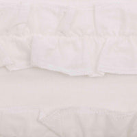 Thumbnail for White Ruffled Sheer Petticoat Prairie Short Panel Curtain Set 63x36x18 VHC Brands - The Fox Decor