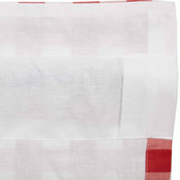 Thumbnail for Annie Buffalo Red Check Ruffled Tier Curtain Set of 2 L36xW36