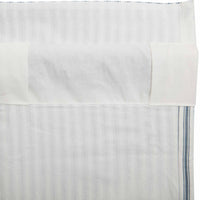 Sawyer Mill Blue Ticking Stripe Valance Curtain 16x60 VHC Brands - The Fox Decor