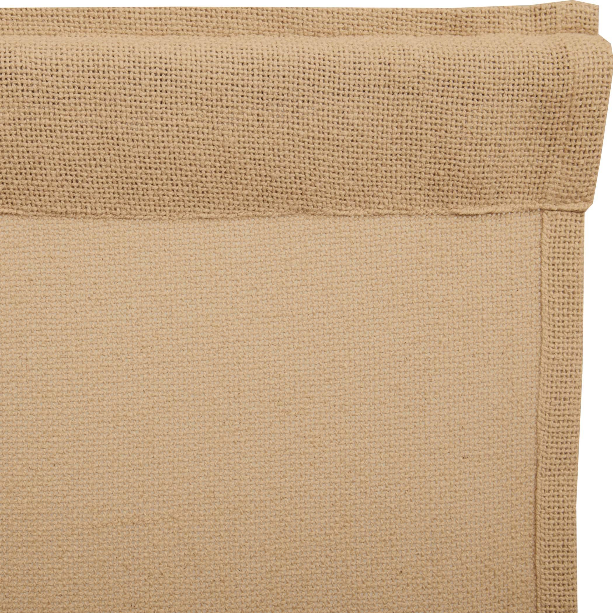 Burlap Natural Prairie Short Panel Curtain Set of 2 63x36x18 VHC Brands - The Fox Decor